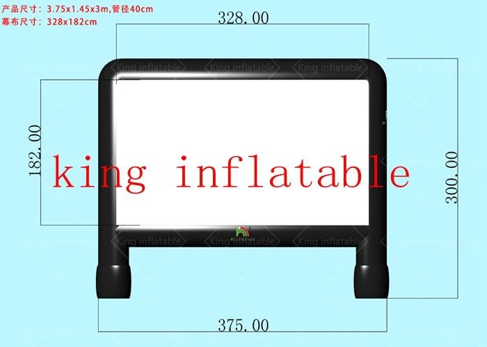 0.65 mm PVC tarpaulin 6*4 m Outdoor Inflatable Movie Screen