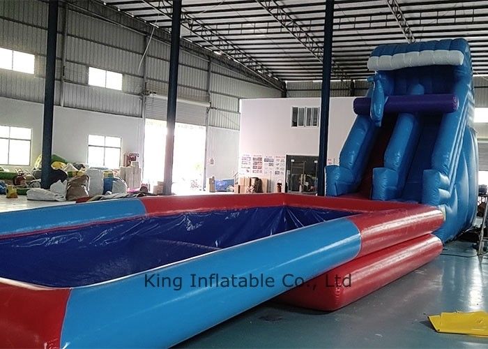टिकाऊ पीवीसी तिरपाल डॉल्फ़िन थीम अलग ऊंचाई के साथ Inflatable डॉल्फिन पूल स्लाइड