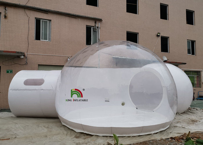 पारदर्शी 5 मीटर होटल टनल और बाथरूम के साथ Inflatable साफ बुलबुला तम्बू