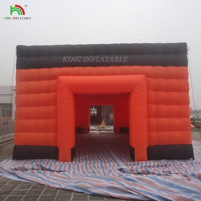 एलईडी प्रकाश के साथ बड़ा inflatable घन तम्बू inflatable नाइट क्लब तम्बू inflatable पार्टी तम्बू